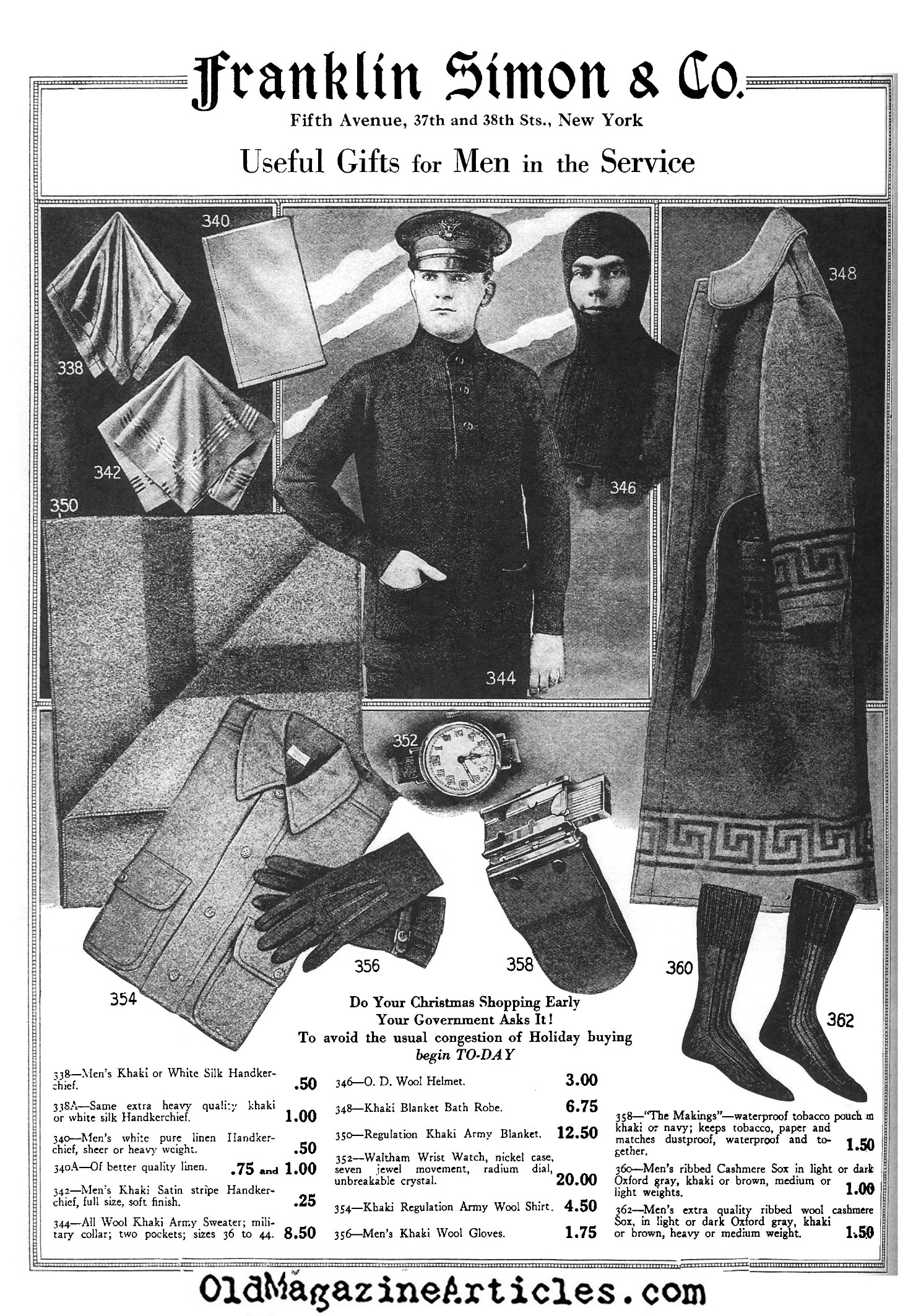 The Fifth Avenue Soldier (Advertisement, 1918)